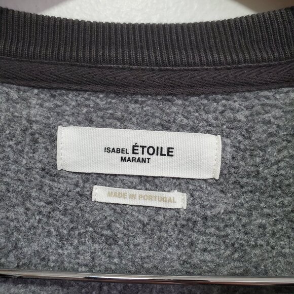 ISABEL ETOILE MARANT Milly MillyNY Sweatshirt Sweater Cotton Logo Women 36,Small - Picture 9 of 13